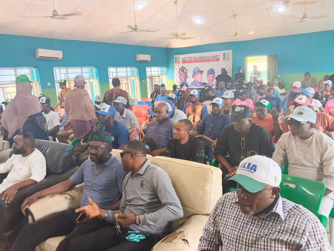Apa United Forum delegation during a courtesy visit to APC Chairman Benjamin Omale